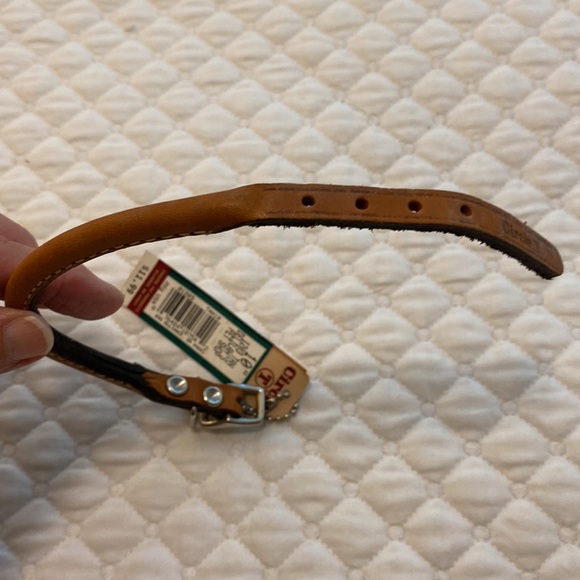 Circle T Dog Circle T Ten Inch Leather Dog Collars Nwt Tan Color